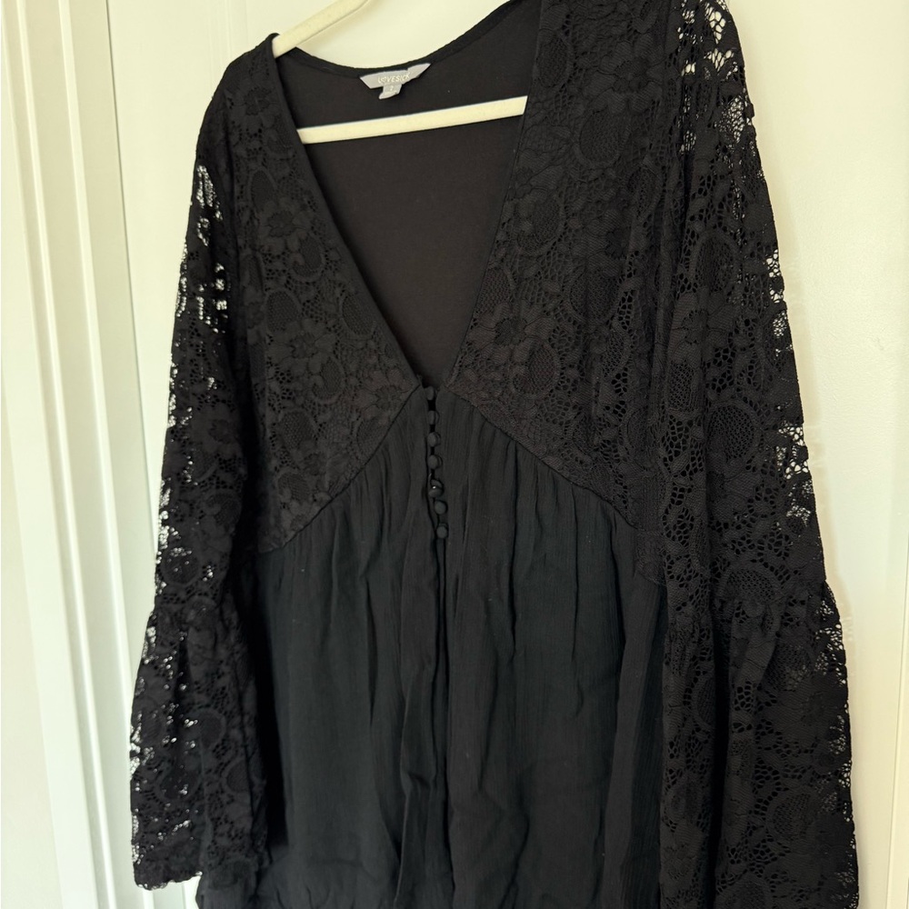 Lovesick Black Bell Sleeve Dress